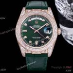 Swiss Grade Iced Out Rolex Daydate 40 Watch Rose Gold ETA2836